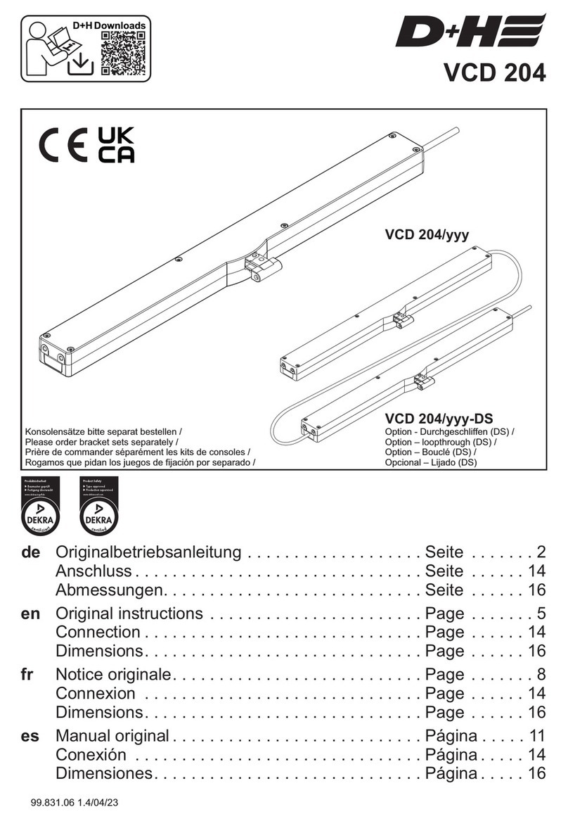 D+H VCD 204-TMS+ Set User manual