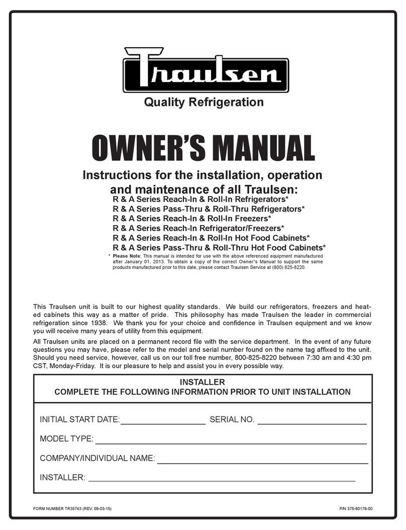 Traulsen A Series User manual