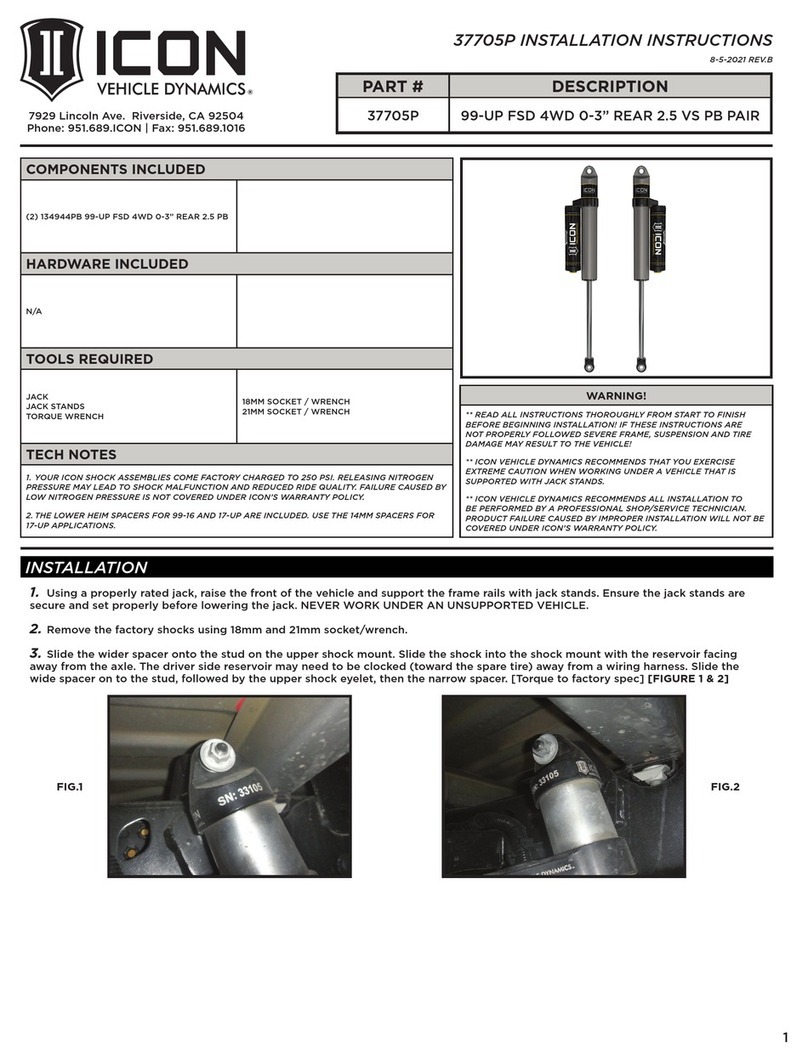 ICON 37705P User manual