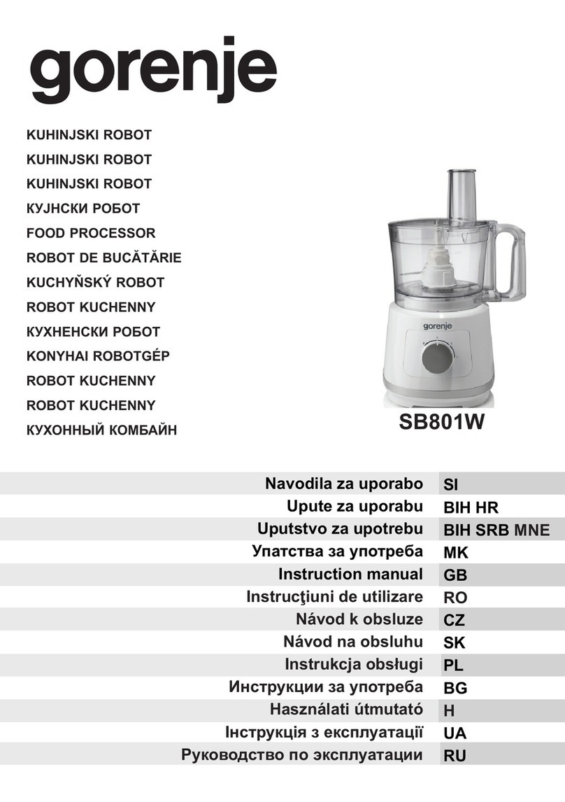 Gorenje SB801W instruction manual