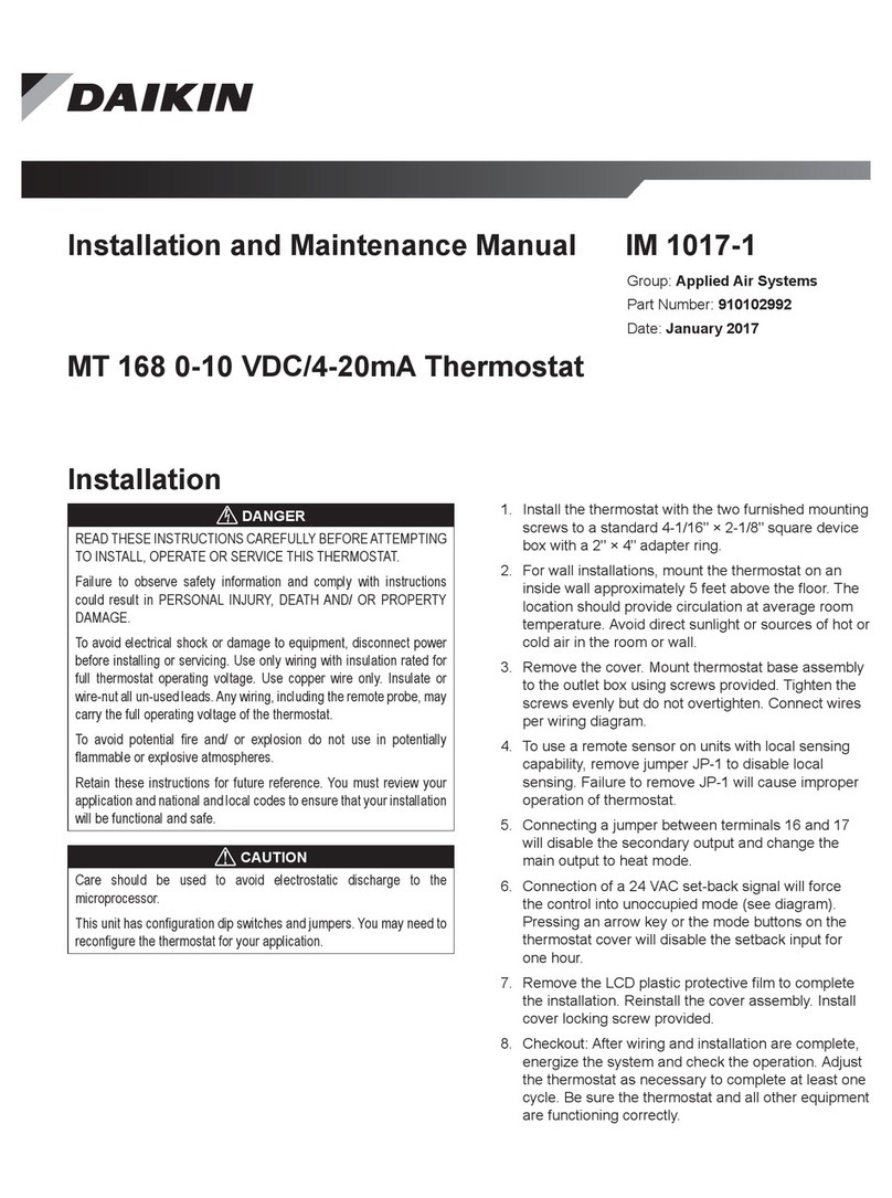 Daikin MT 168 Manual