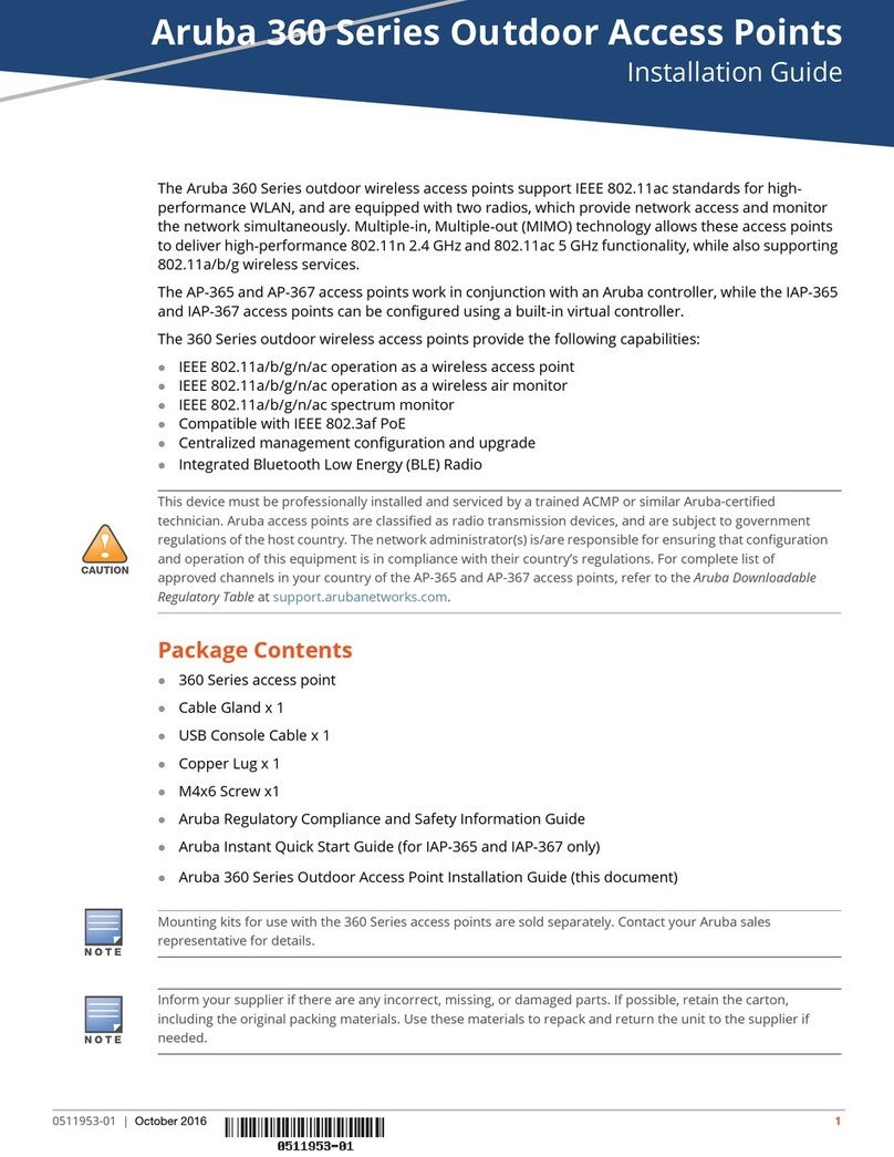 Aruba IAP-367 installation guide