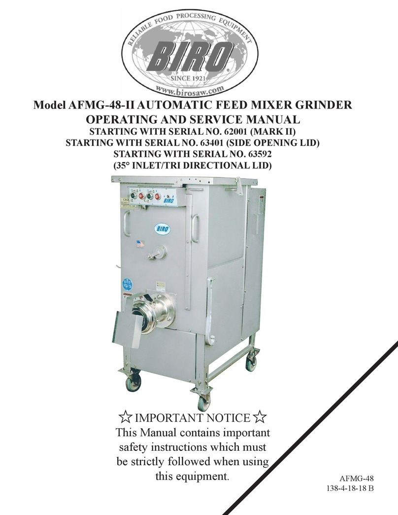 BIRO AFMG-48-II Operating and service manual