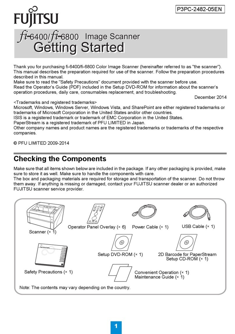 Fujitsu fi-6400 User manual Fujitsu fi-6400 User manual