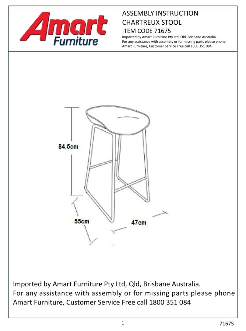 Amart Furniture CHARTREUX 71675 Assembly instruction Amart Furniture CHARTREUX 71675 Assembly instruction