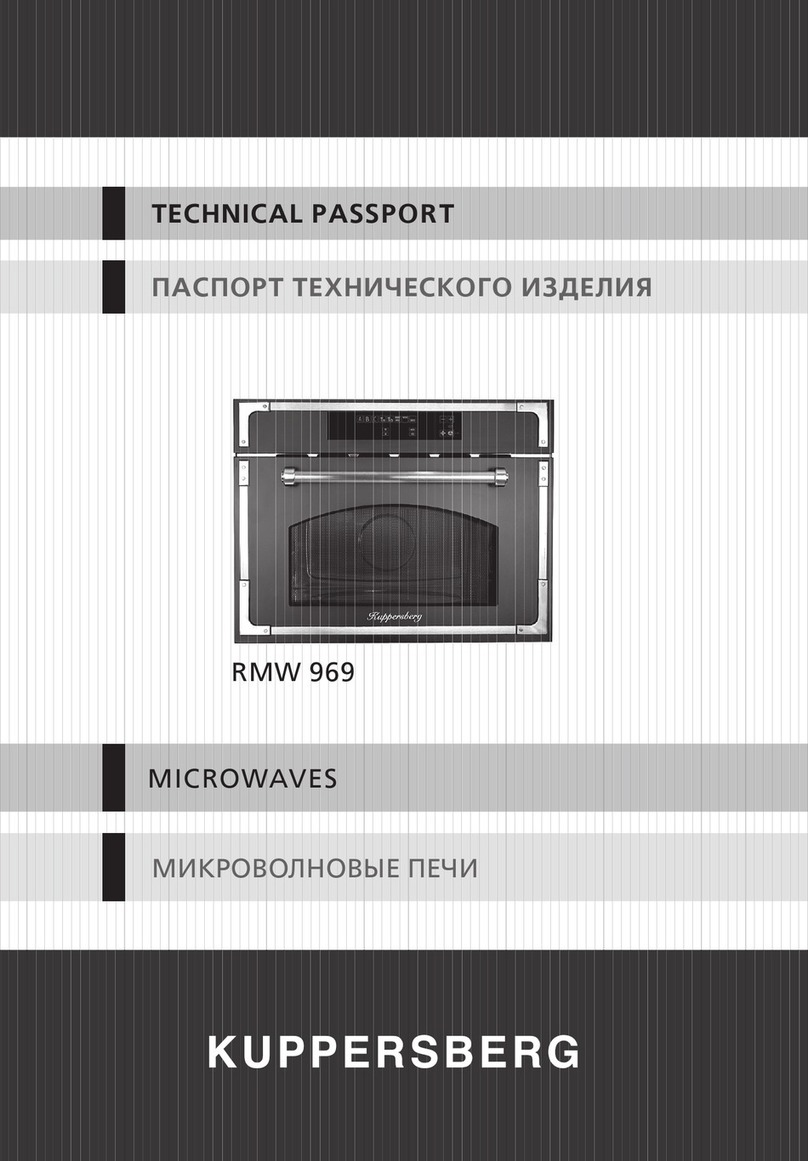 Kuppersberg RMW 969 Installation and maintenance instructions