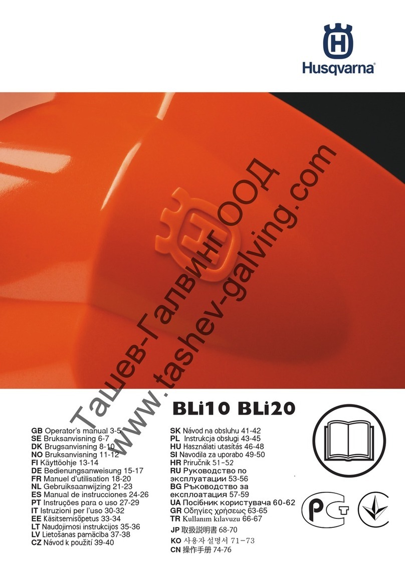 Husqvarna BLi10 Operator's manual