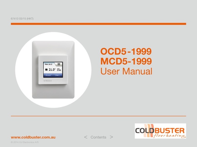 COLDBUSTER FLOORHEATING OCD5-1999 user manual