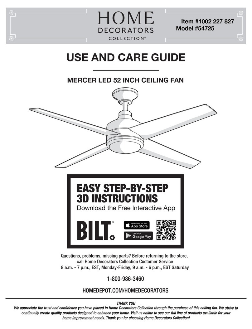 Home Decorators Collection MERCER 54725 Use and care guide Home Decorators Collection MERCER 54725 Use and care guide