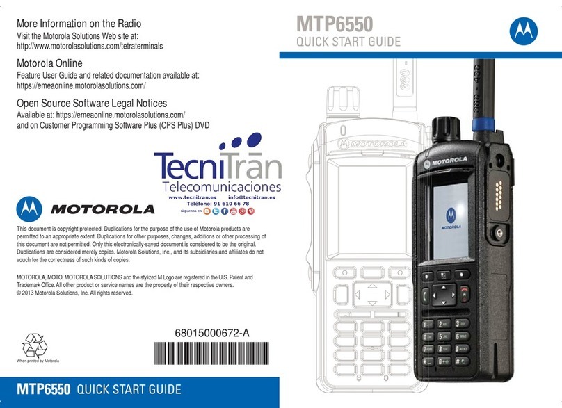 Motorola MTP6550 User manual