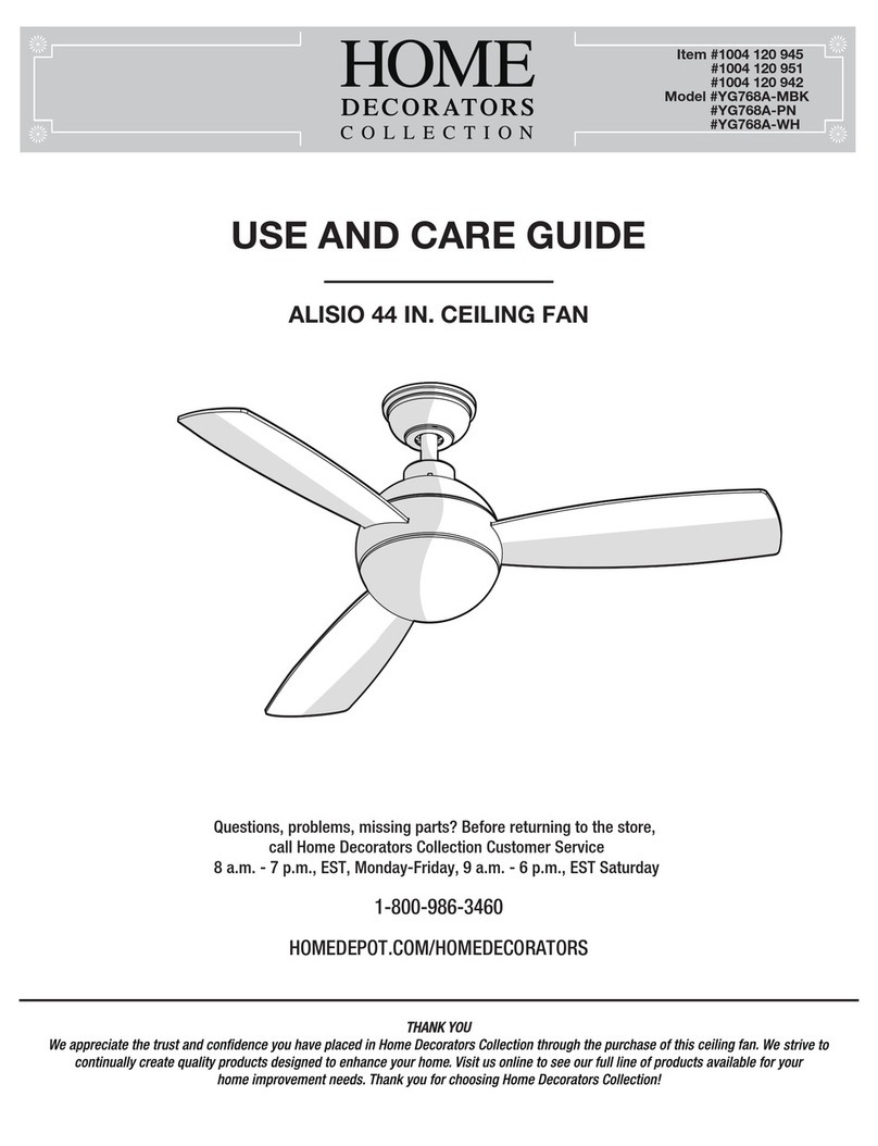 Home Decorators Collection ALISIO Use and care guide