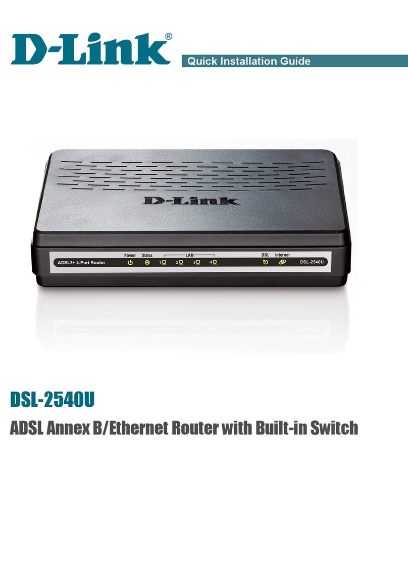 D-Link DSL-2540U User manual