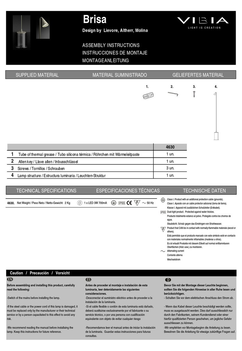 VIBIA Brisa 4630 User manual