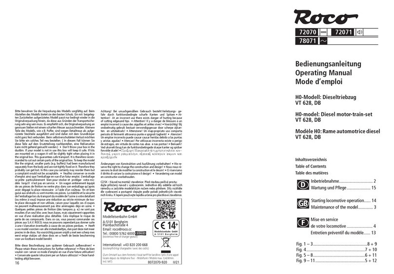 roco VT 628 DB operating manual roco VT 628 DB operating manual