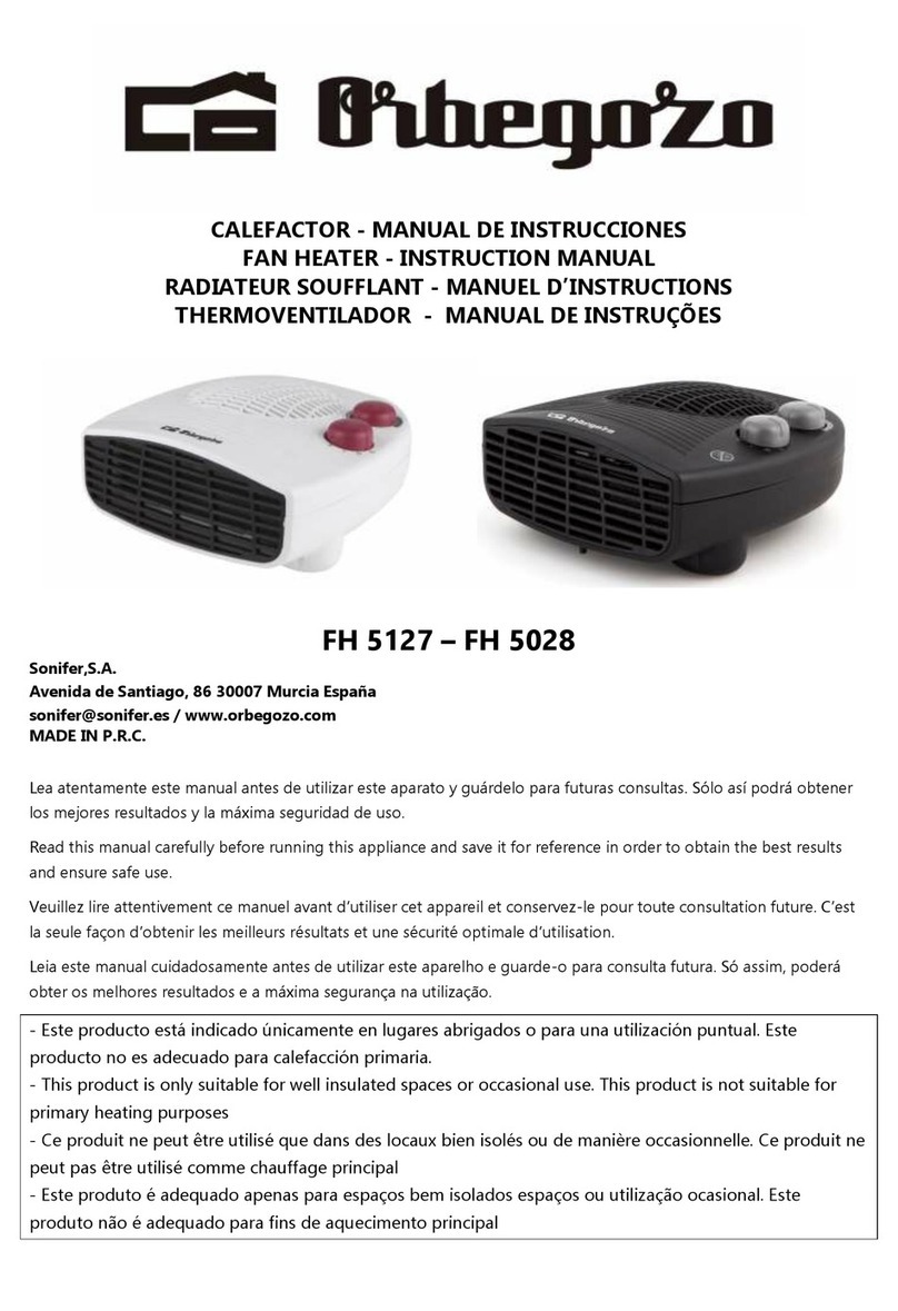 Orbegozo FH 5028 User manual