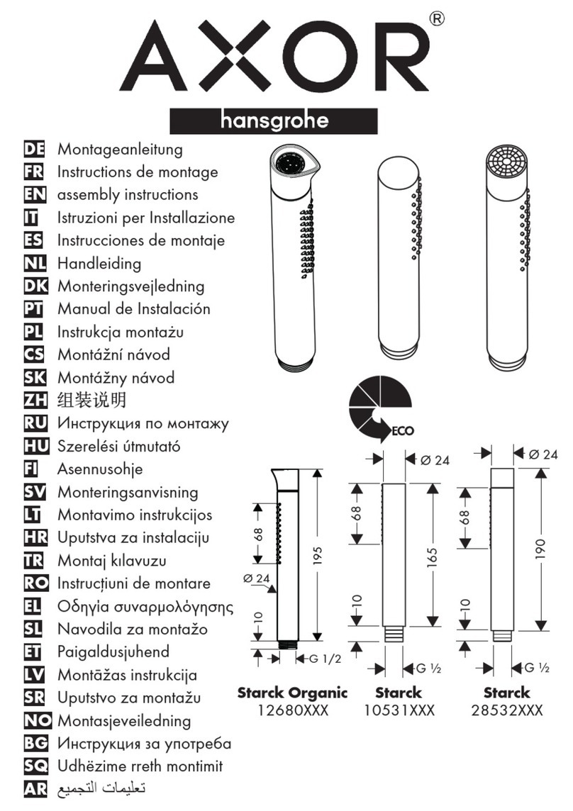 Hans Grohe Axor Starck 28532 Series User manual Hans Grohe Axor Starck 28532 Series User manual
