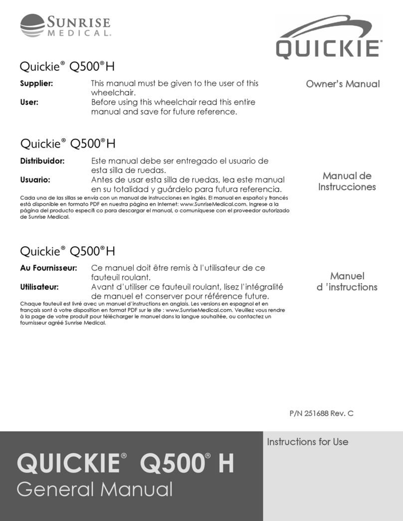 Sunrise Medical Quickie Q500 H General manual