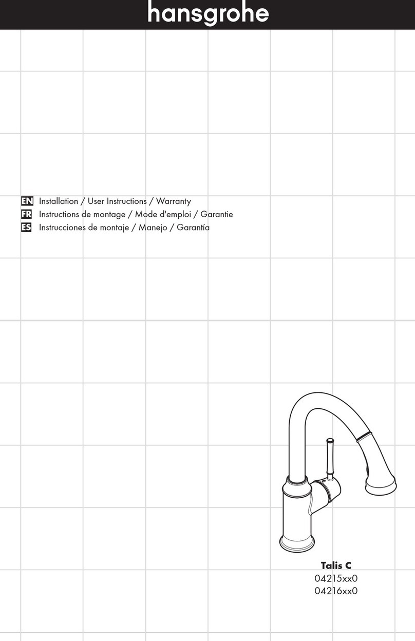 Hans Grohe Talis C 04215 0 Series Instruction Manual Hans Grohe Talis C 04215 0 Series Instruction Manual