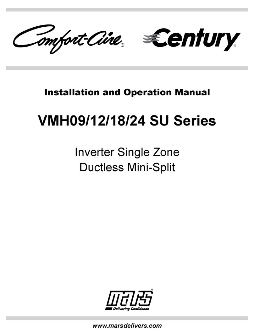Comfortaire Century VMH09SU Series User manual