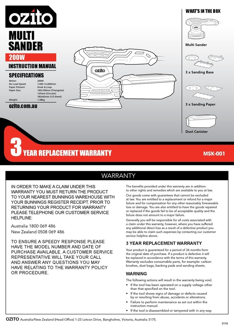 Ozito MSK-001 User manual