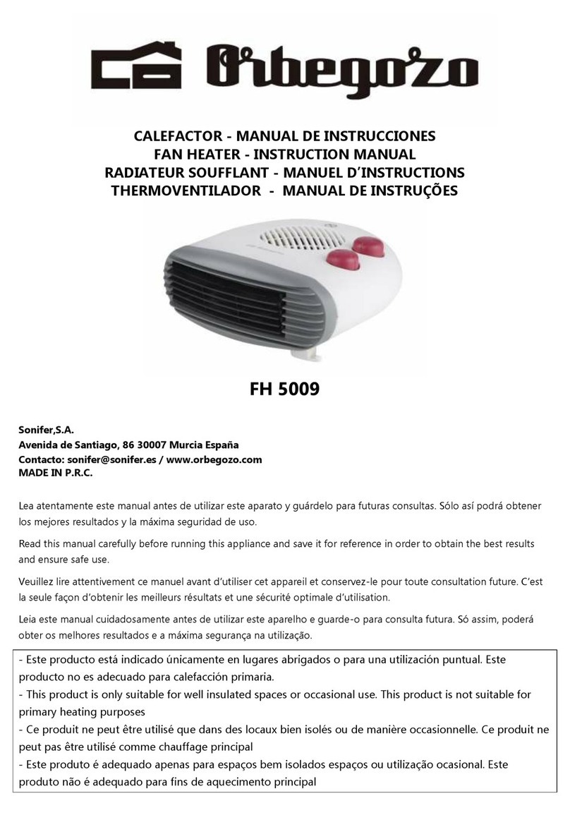 Orbegozo FH 5009 User manual Orbegozo FH 5009 User manual