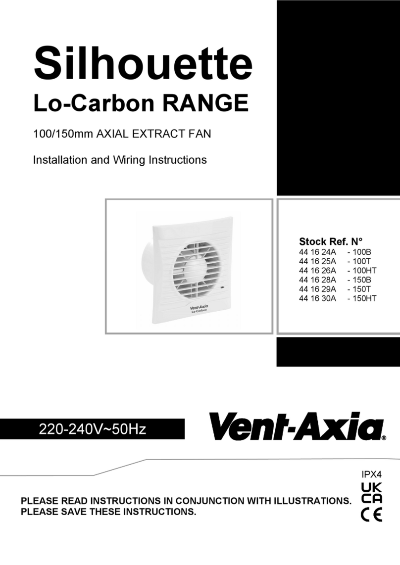 Vent-Axia Silhouette 100T Assembly instructions