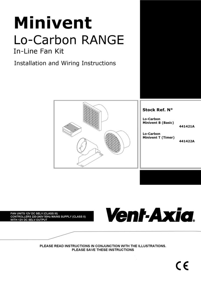 Vent-Axia Lo-Carbon Minivent B Assembly instructions