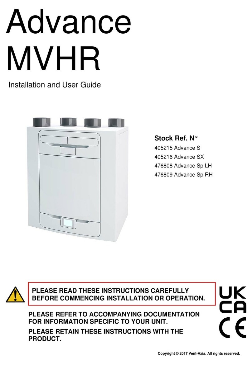 Vent-Axia Advance SX User manual