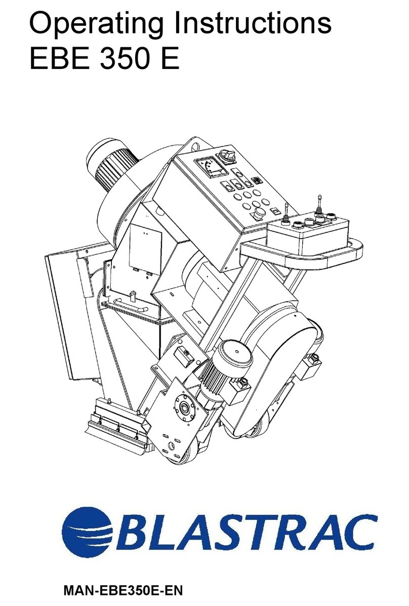 Blastrac EBE 350 E User manual