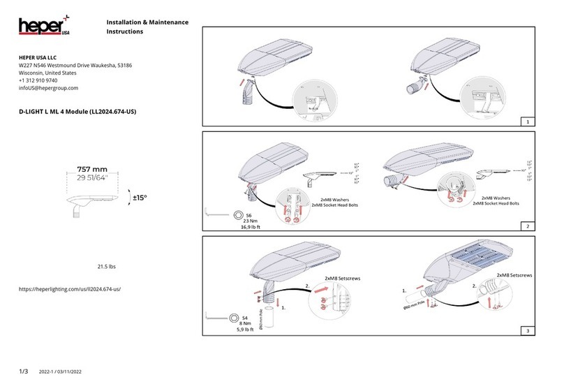 HEPER D-LIGHT L ML 4 Installation and operating instructions