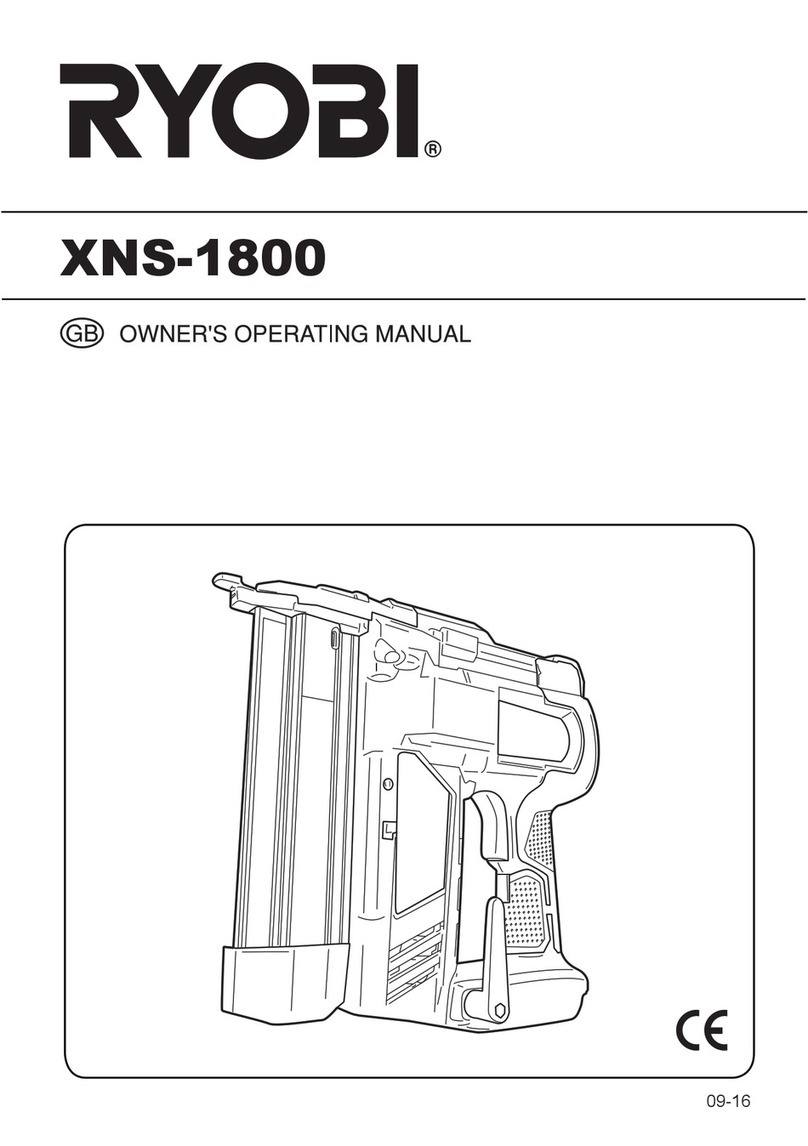 Ryobi XNS-1800 Owner's operating manual