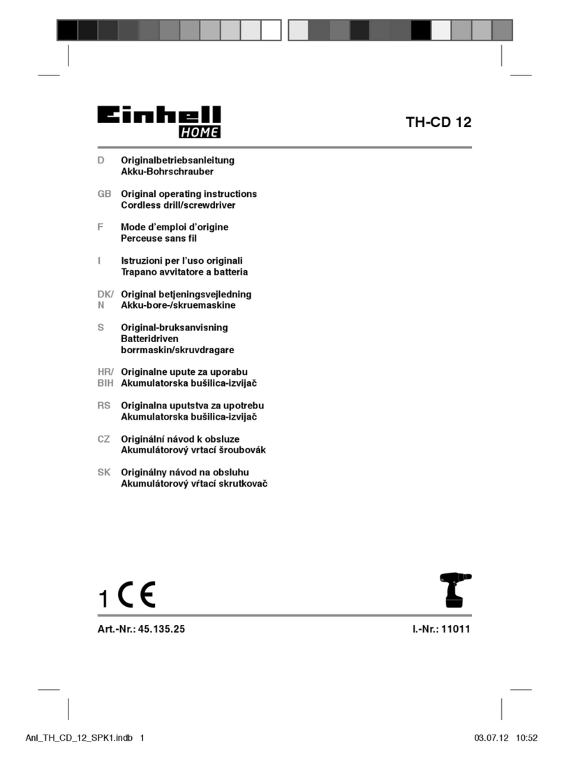 EINHELL TH-CD 12 User manual