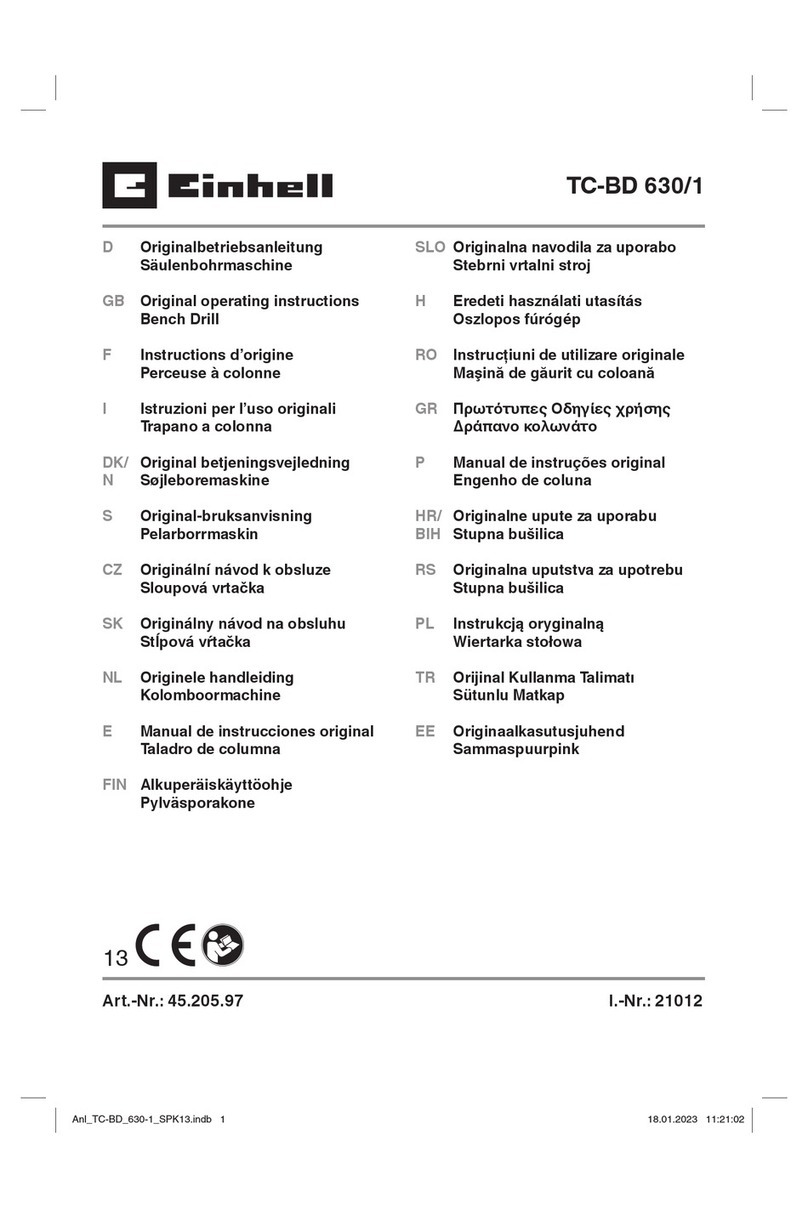 EINHELL TC-BD 630/1 User manual