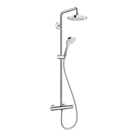 Hans Grohe Croma Select S 180 EcoSmart 27254 1 Series Installation/User Instructions/Warranty Hans Grohe Croma Select S 180 EcoSmart 27254 1 Series Installation/User Instructions/Warranty
