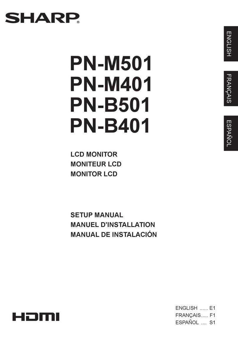 Sharp PN-M401 User guide Sharp PN-M401 User guide