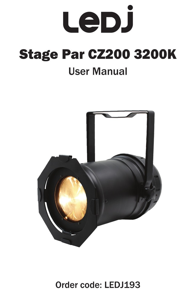Ledj Stage Par CZ200 3200K user manual