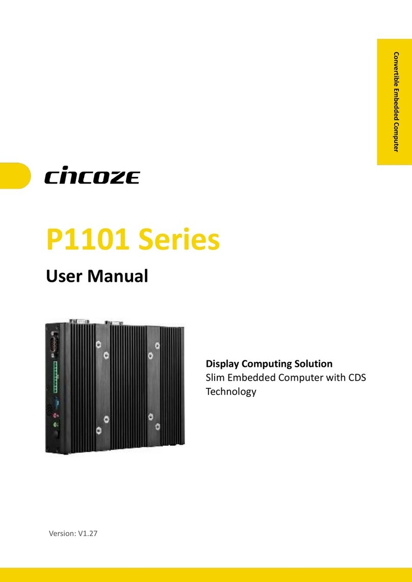 Cincoze P1101 Series User manual