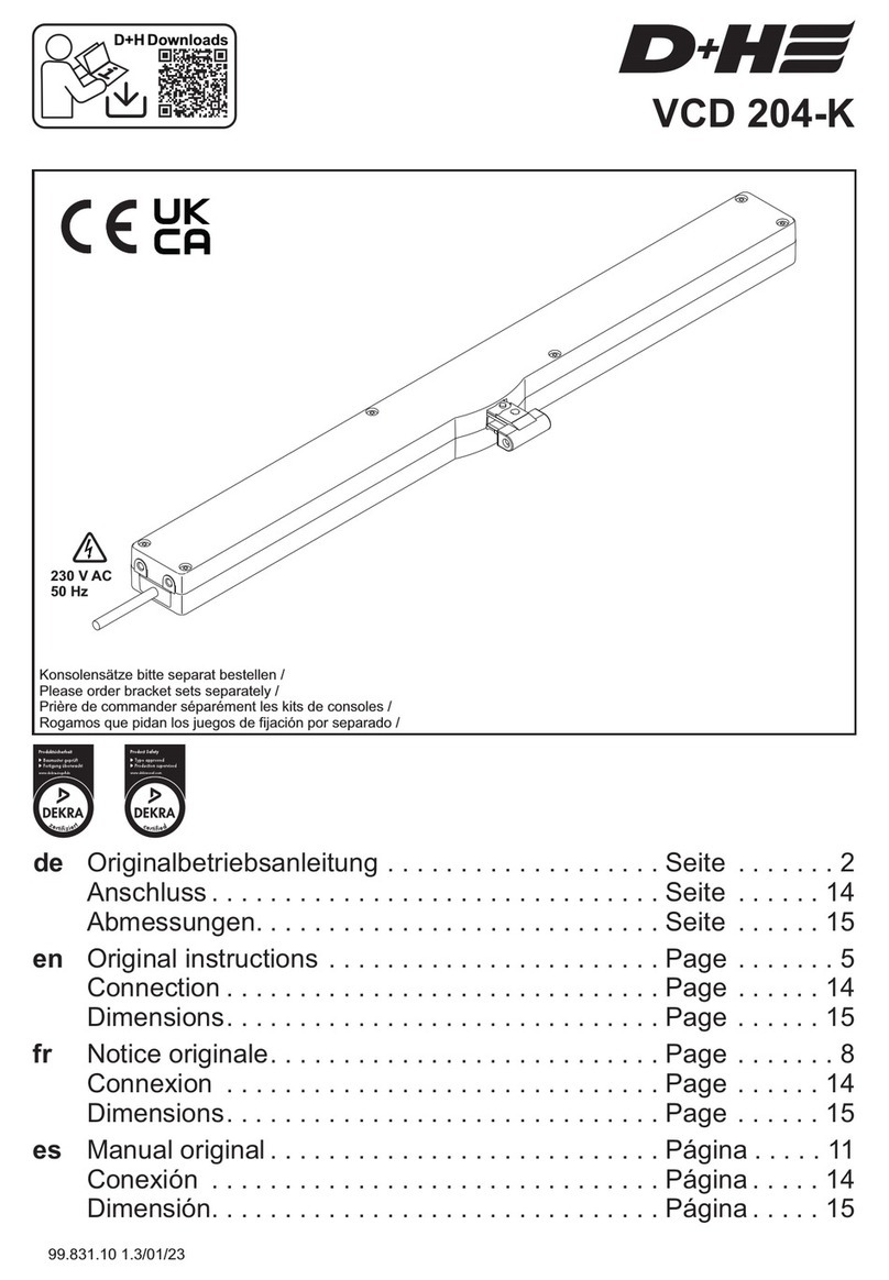 D+H VCD 204-K Original instructions