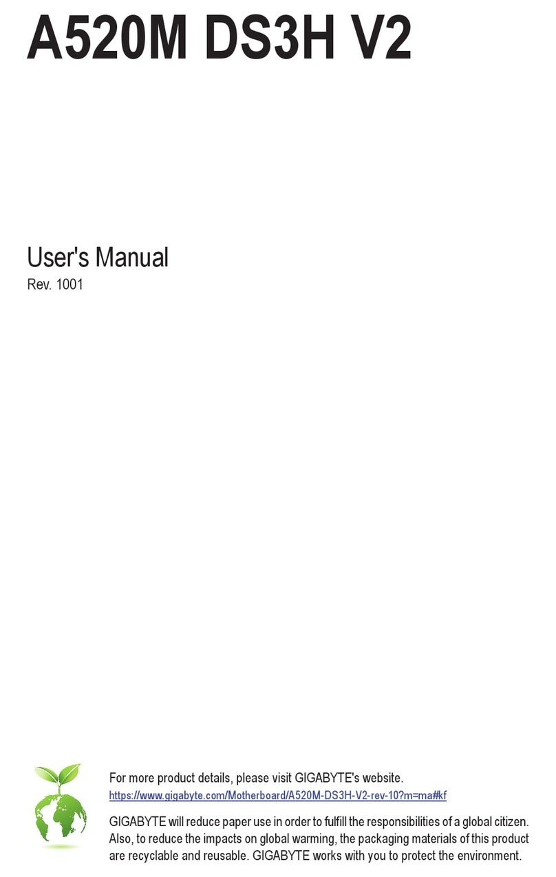 Gigabyte A520M DS3H V2 user manual