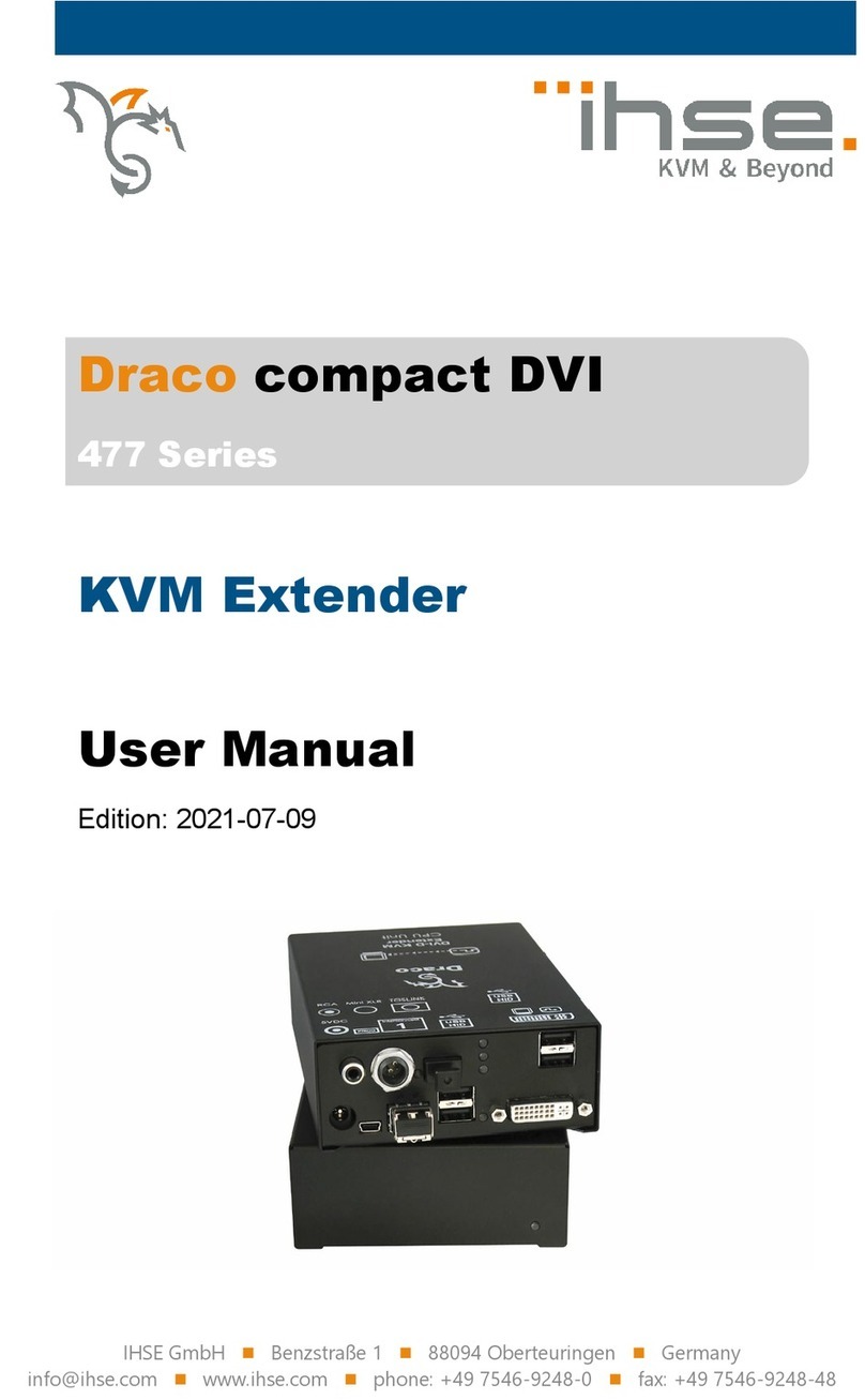 Ihse Draco compact DVI 477 Series user manual