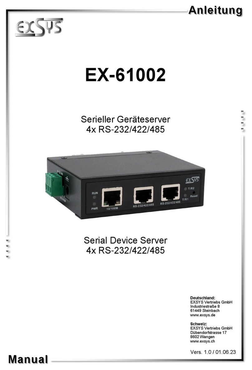 Exsys EX-61002 Series manual