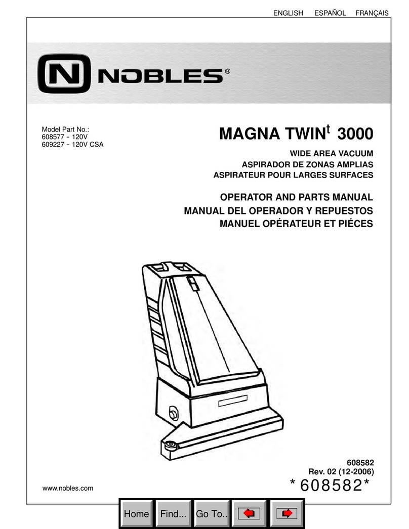 Nobles MAGNA TWINt 3000 Operator and parts manual