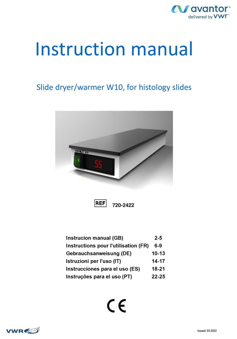 VWR avantor 720-2422 instruction manual