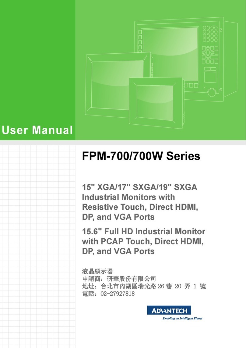 Advantech FPM-700 Series User manual