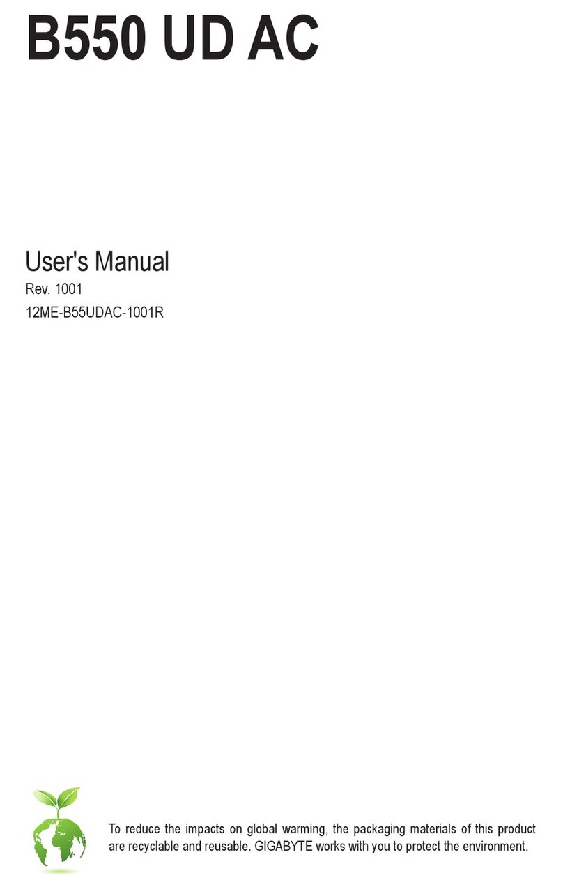 Gigabyte B550 UD AC User manual