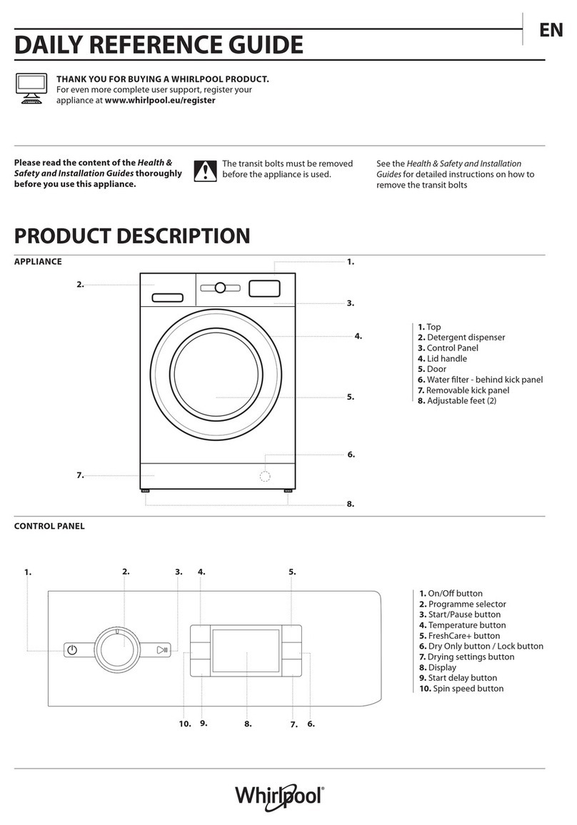 Whirlpool FFWDB 964369 WV UK Installation and operation manual