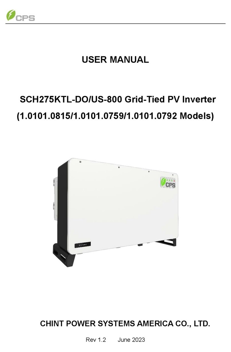 CPS SCH275KTL-DO/US-800 User manual