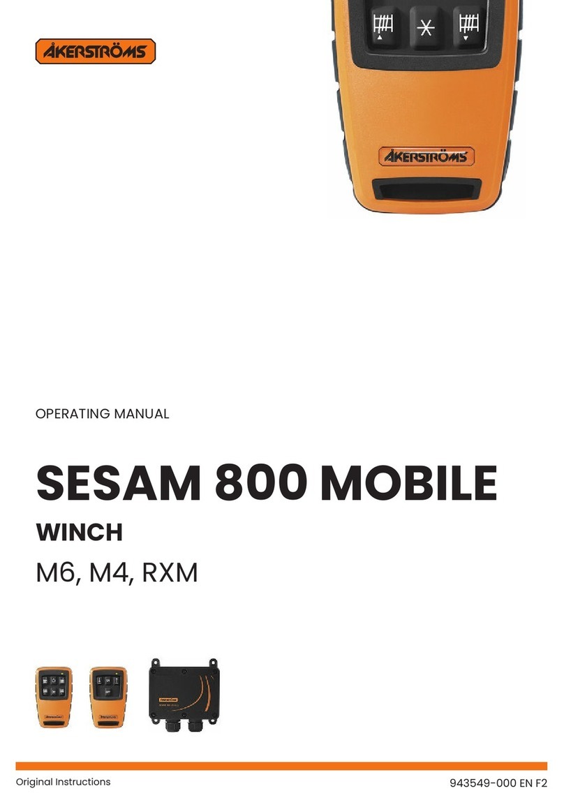 Akerstroms SESAM 800 RXM operating manual