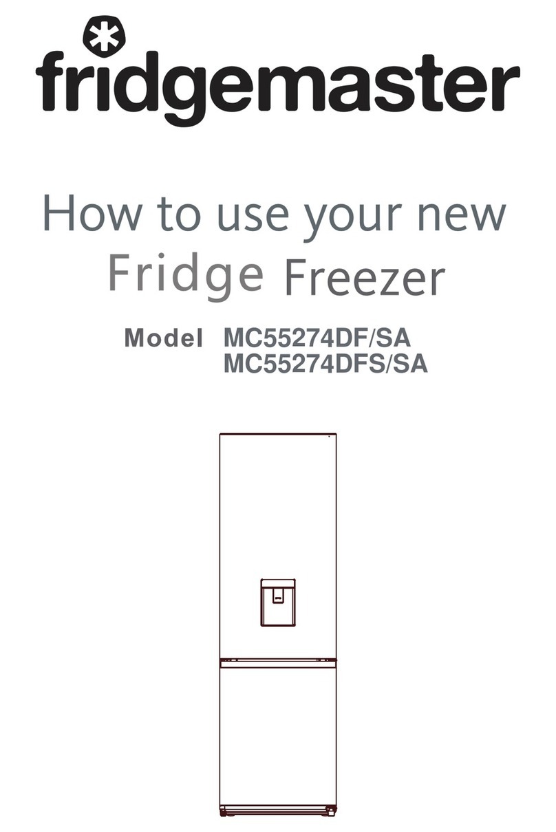 Fridgemaster MC55274DF/SA Operating instructions