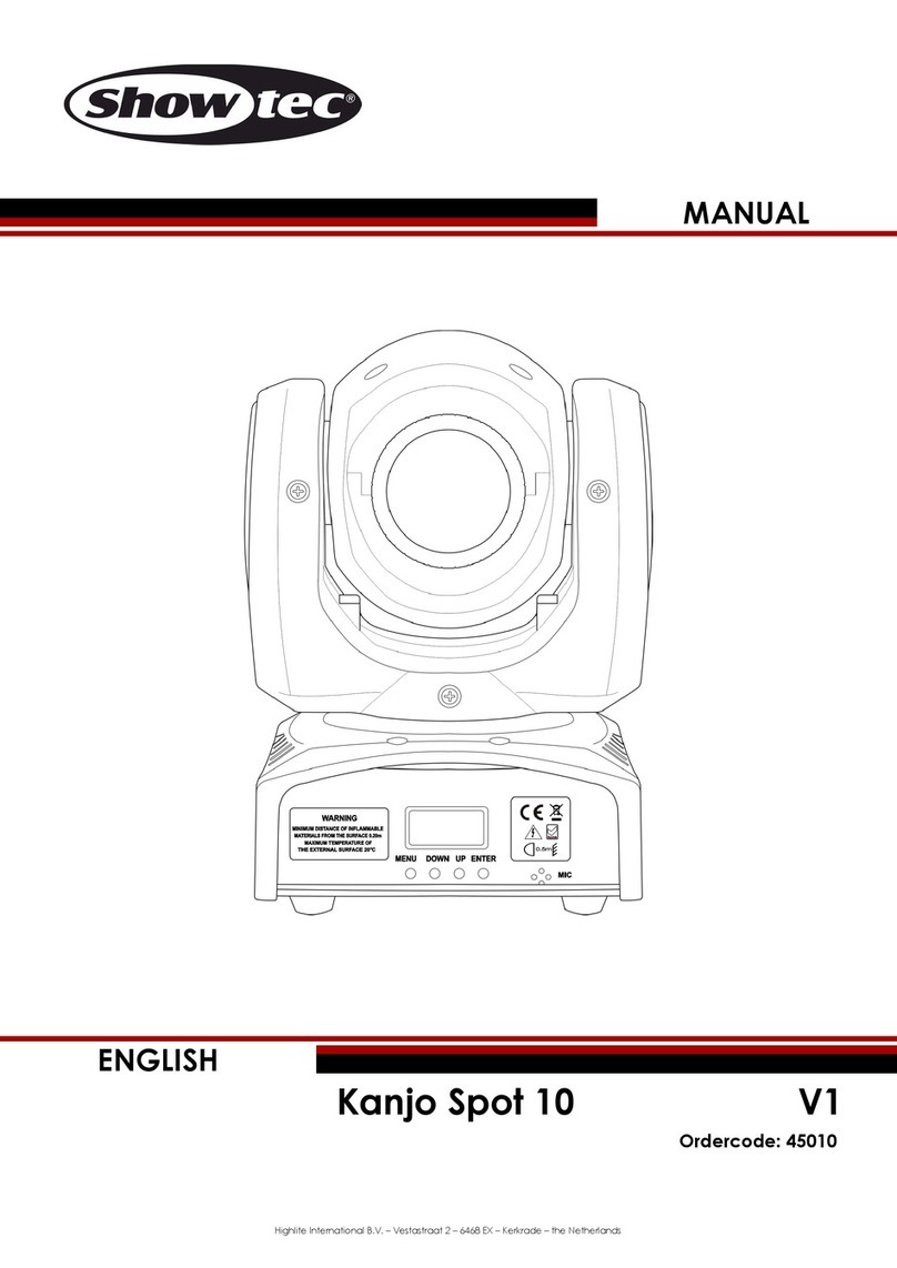 Show Tec Kanjo Spot 10 V1 User manual